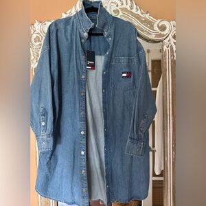 Tommy Hilfiger Blue Denim Jean Shirt Dress